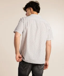 Rhythm Seersucker Striped Shirt Cedar