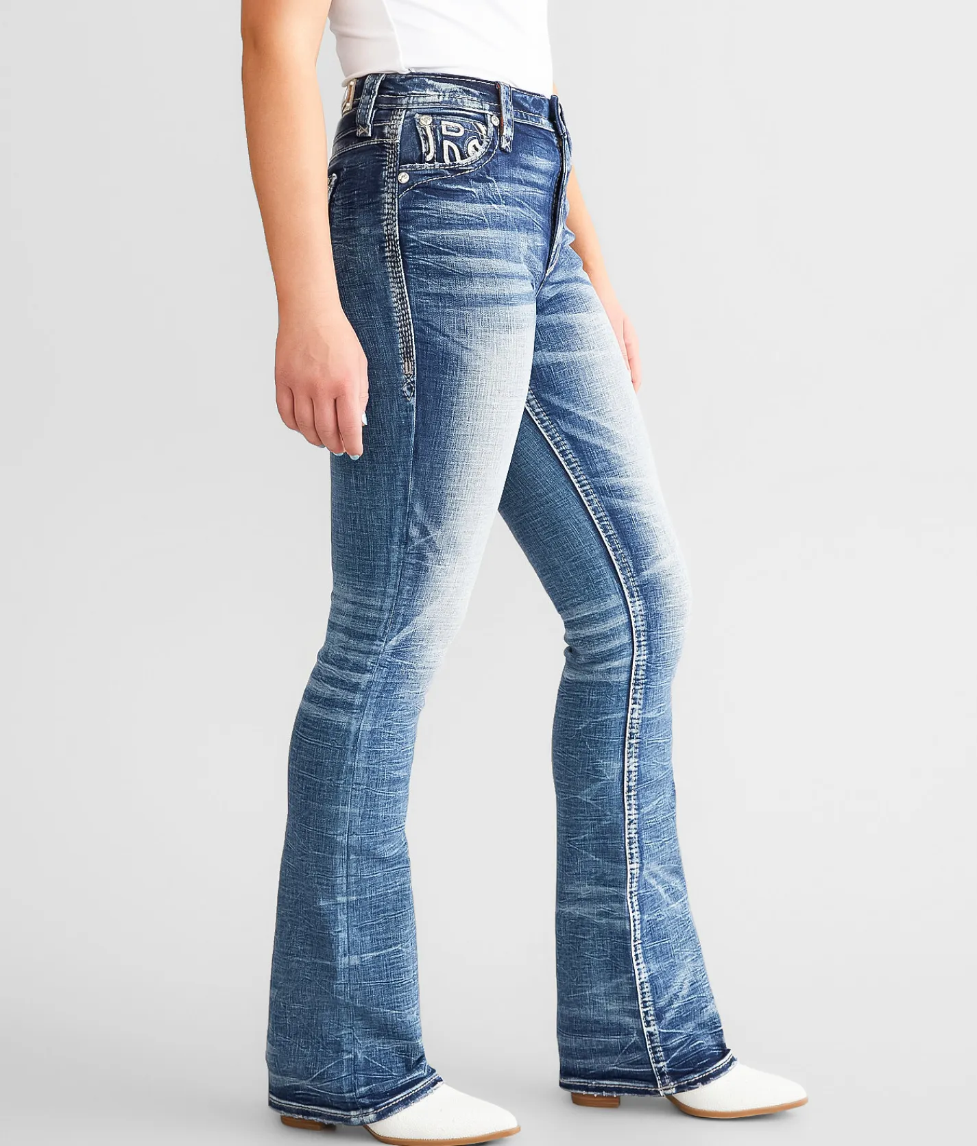 Jeans|Bottoms | Rock Revival Semah Curvy High Rise Boot Stretch Jean Semah HB201