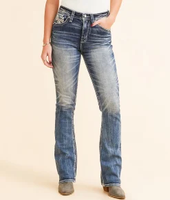 Jeans|Bottoms | Rock Revival Semah Curvy High Rise Boot Stretch Jean Semah HB207