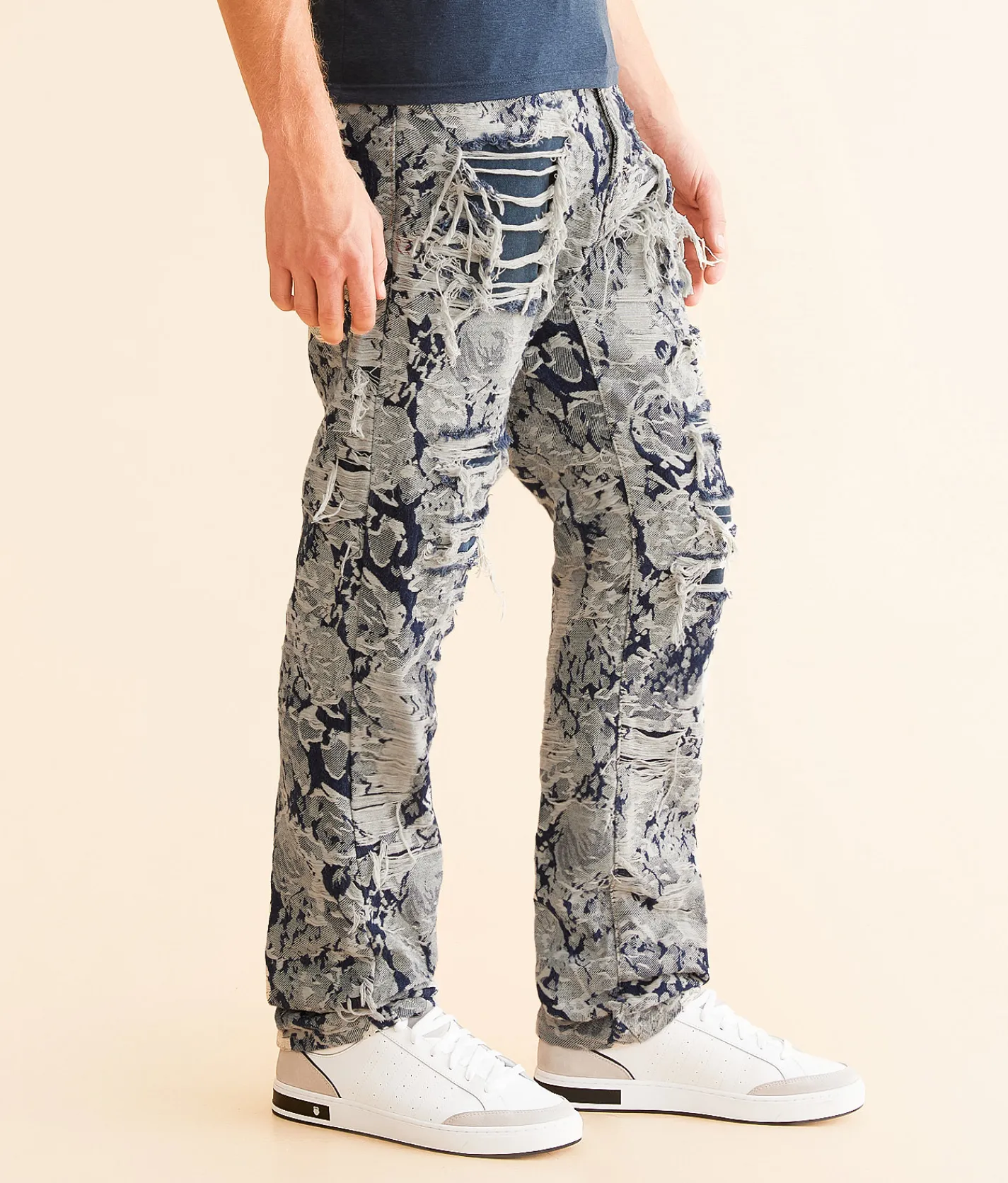 Sale Jeans|Bottoms | rare element© Semi Stacked Straight Stretch Jean Indigo Denim Brocade