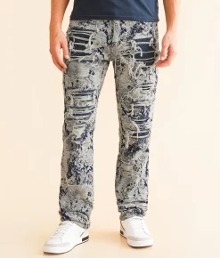 Sale Jeans|Bottoms | rare element© Semi Stacked Straight Stretch Jean Indigo Denim Brocade
