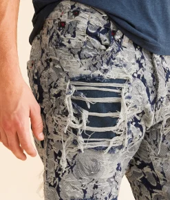 Sale Jeans|Bottoms | rare element© Semi Stacked Straight Stretch Jean Indigo Denim Brocade