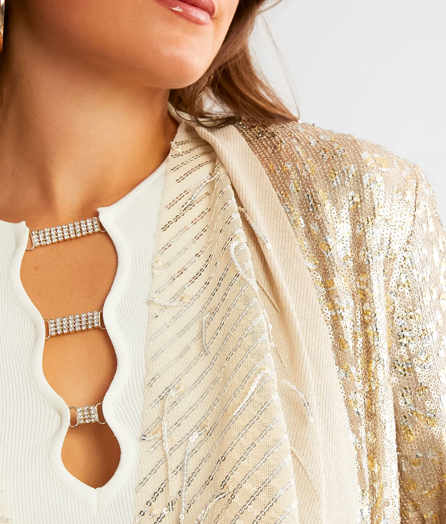 Coats & Jackets | Miss Me Sequin Cropped Jacket Rose Gold