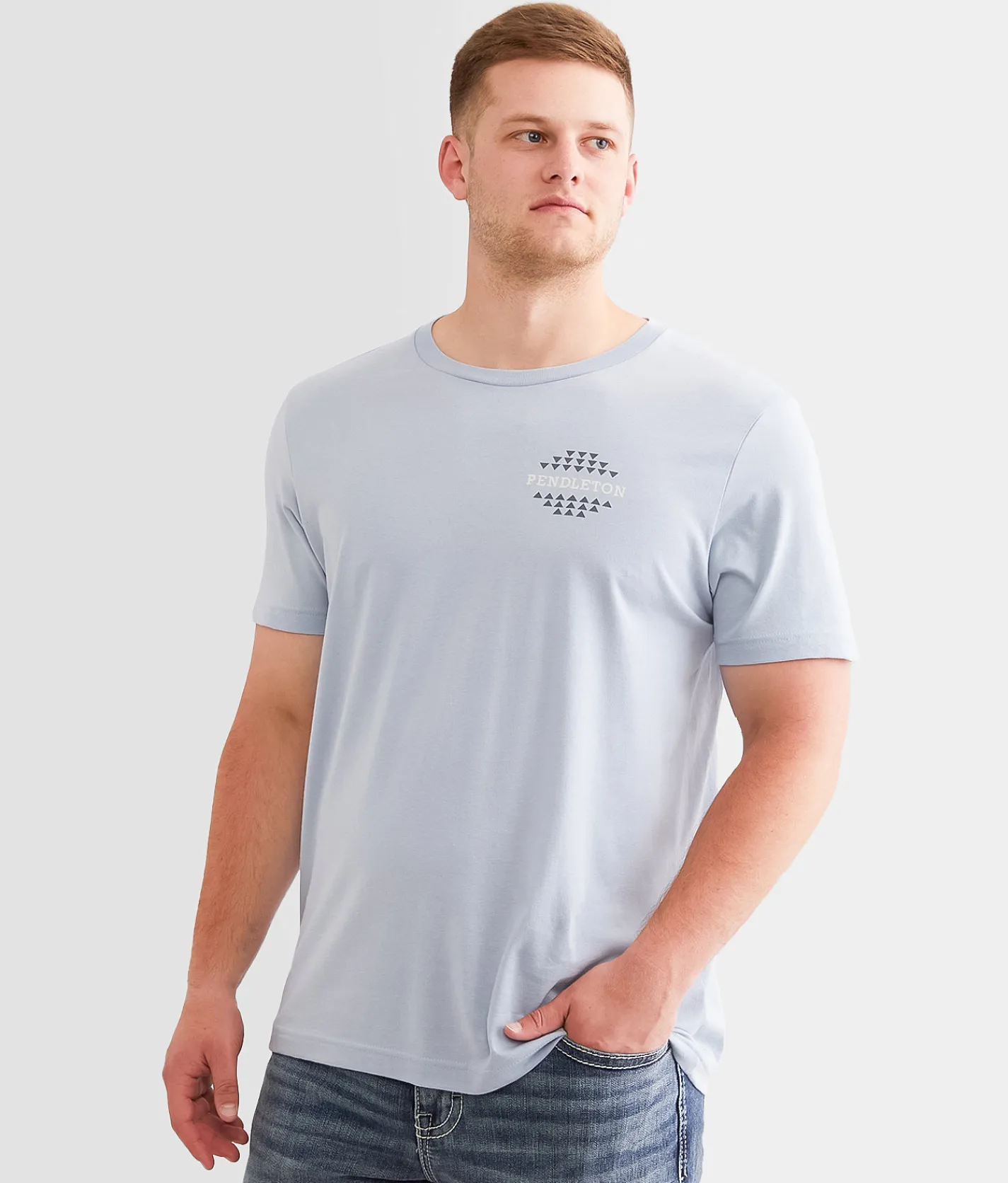 Pendleton Serape Diamond T-Shirt Light Blue Hot