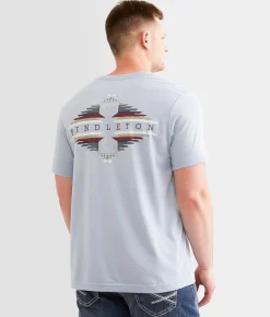 Pendleton Serape Diamond T-Shirt Light Blue Hot