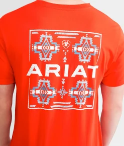 Ariat Serape Four Up T-Shirt Flame Scarlett Online