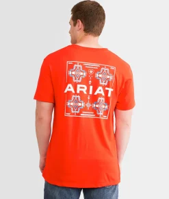 Ariat Serape Four Up T-Shirt Flame Scarlett Online