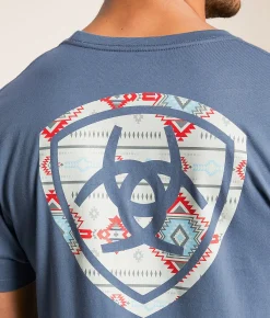 Ariat Serape Island Shield T-Shirt Grisalle Hot