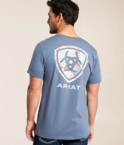 Ariat Serape Island Shield T-Shirt Grisalle Hot
