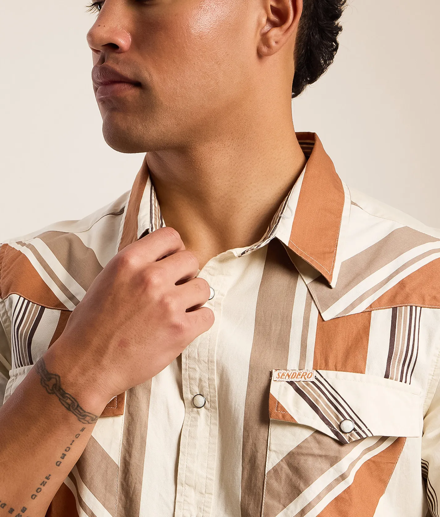 Tops | Sendero Provisions Co. Serape Striped Shirt Stagecoach Stripe-Saddle
