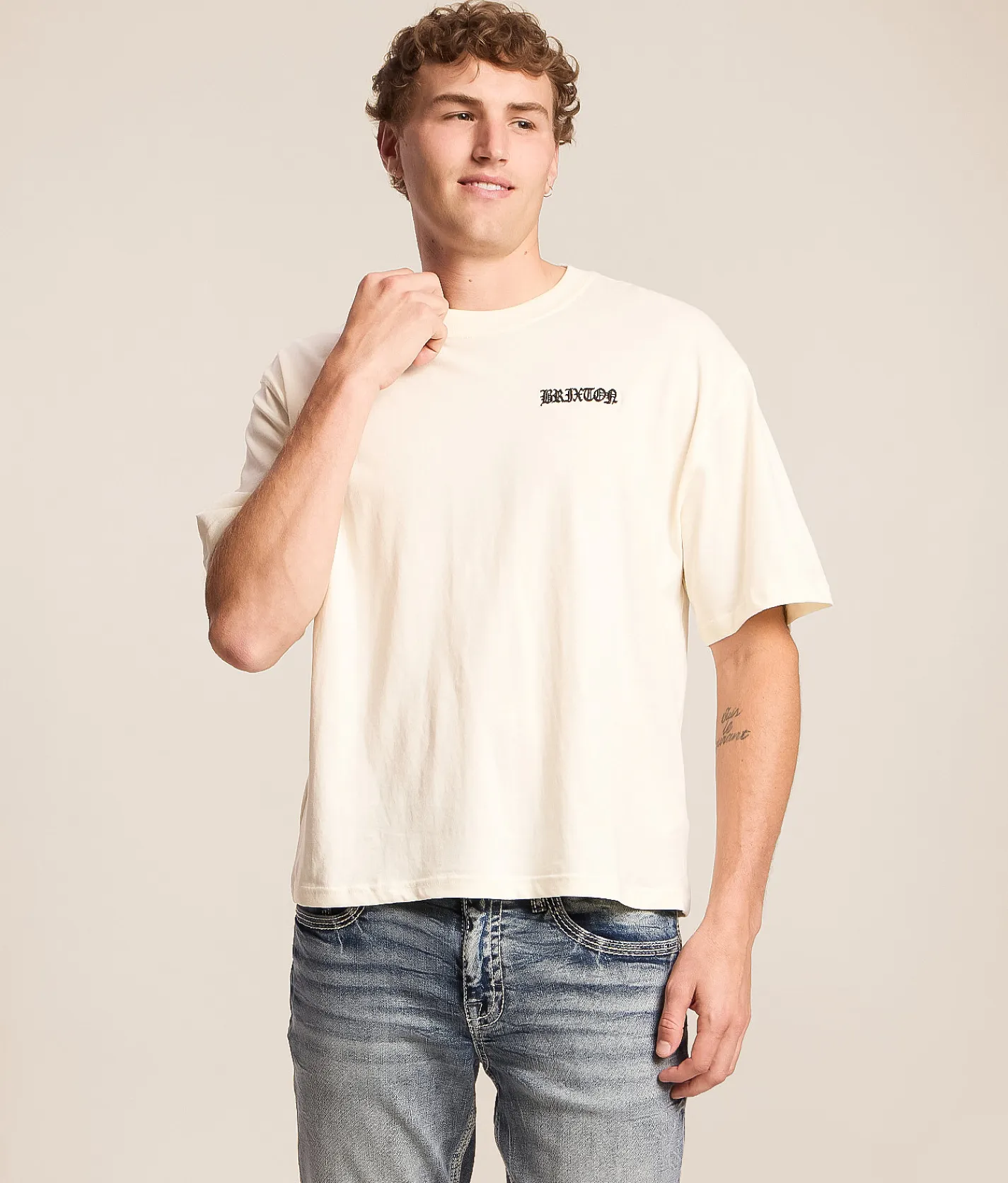 Brixton Serrano T-Shirt Cream Online