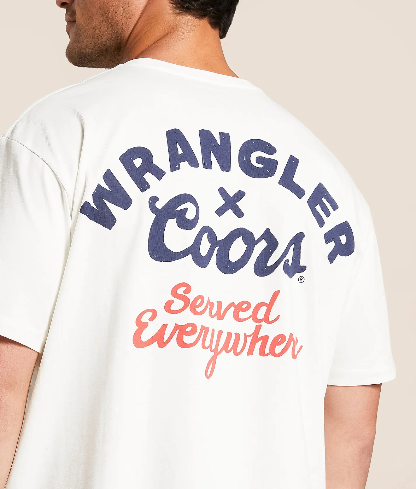 Wrangler® x Coors® Served Everywhere T-Shirt Marshmallow Outlet
