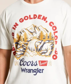 Wrangler® x Coors® Served Everywhere T-Shirt Marshmallow Outlet