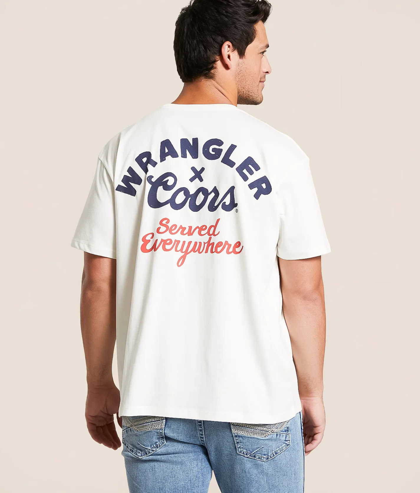 Wrangler® x Coors® Served Everywhere T-Shirt Marshmallow Outlet
