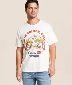Wrangler® x Coors® Served Everywhere T-Shirt Marshmallow Outlet