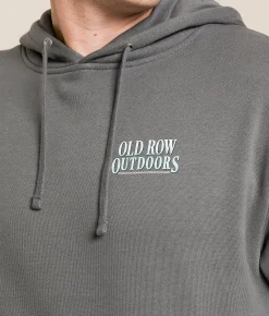 Old Row 90s Field Tested Hooded Sweatshirt Solid Charcoal Hot