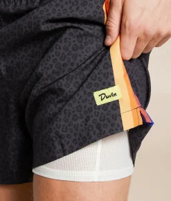 Bottoms|Swimwear | Duvin Shadow Cat Volley Swim Trunks Black