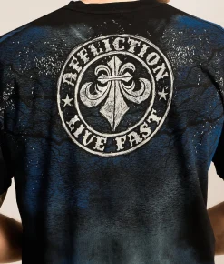 Affliction Shadow T-Shirt Black Clearance