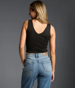 Tops | Buckle Black Shaping & Smoothing Cropped Tank Top Molten Lava