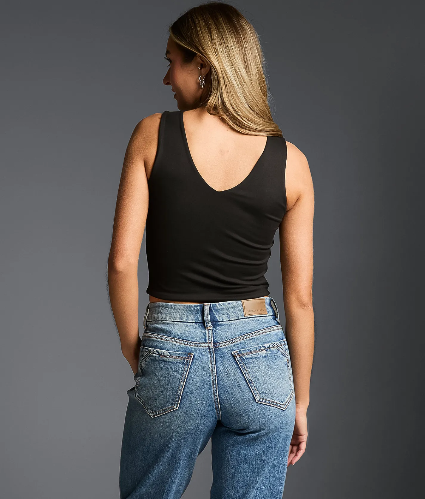Tops | Buckle Black Shaping & Smoothing Cropped Tank Top Molten Lava