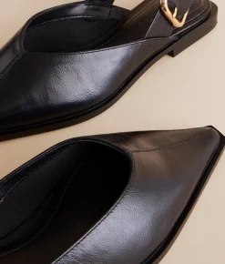 Steve Madden Shay Leather Shoe Black Leather Clearance