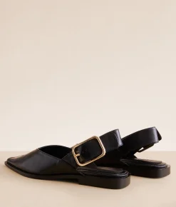 Steve Madden Shay Leather Shoe Black Leather Clearance