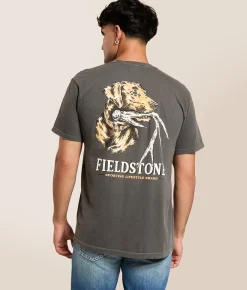 Fieldstone Shed Hunt Lab T-Shirt Pepper Hot