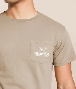 Tops|Graphic T-Shirts | Fieldstone Shed Hunt Puppy T-Shirt Timberwolf