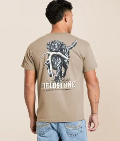 Tops|Graphic T-Shirts | Fieldstone Shed Hunt Puppy T-Shirt Timberwolf