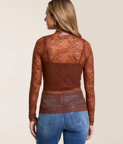 Tops | Willow & Root Sheer Lace Top Ballerina