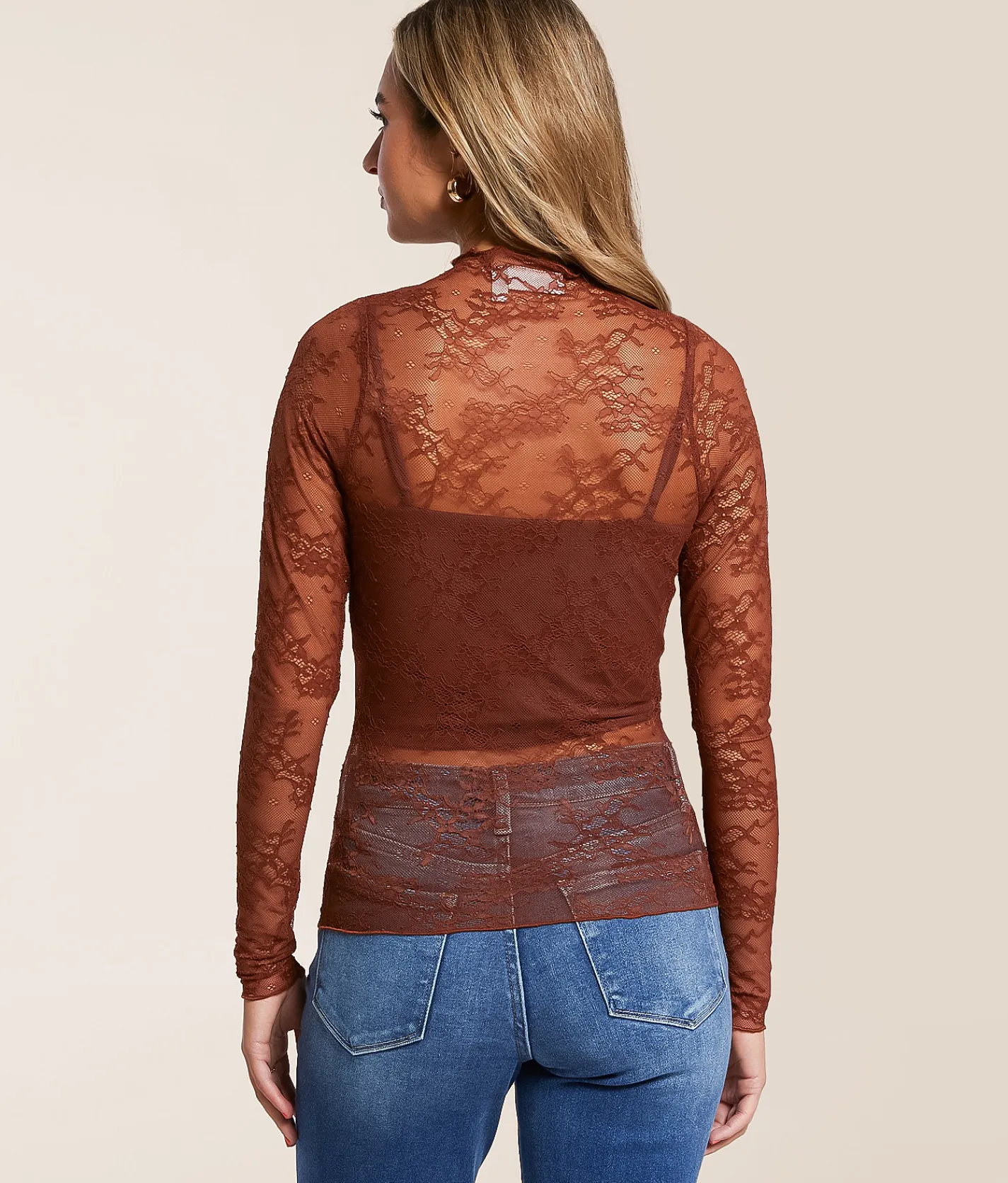 Tops | Willow & Root Sheer Lace Top Ballerina