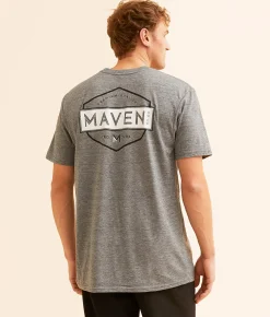 Graphic T-Shirts | Maven Co-op Shield T-Shirt Charcoal