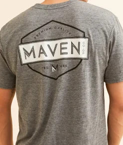 Graphic T-Shirts | Maven Co-op Shield T-Shirt Charcoal