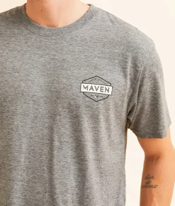 Graphic T-Shirts | Maven Co-op Shield T-Shirt Charcoal