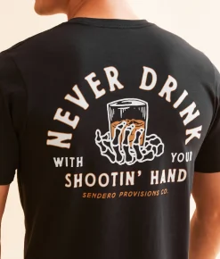 Sendero Provisions Co. Shootin' Hand Salud T-Shirt Black Discount
