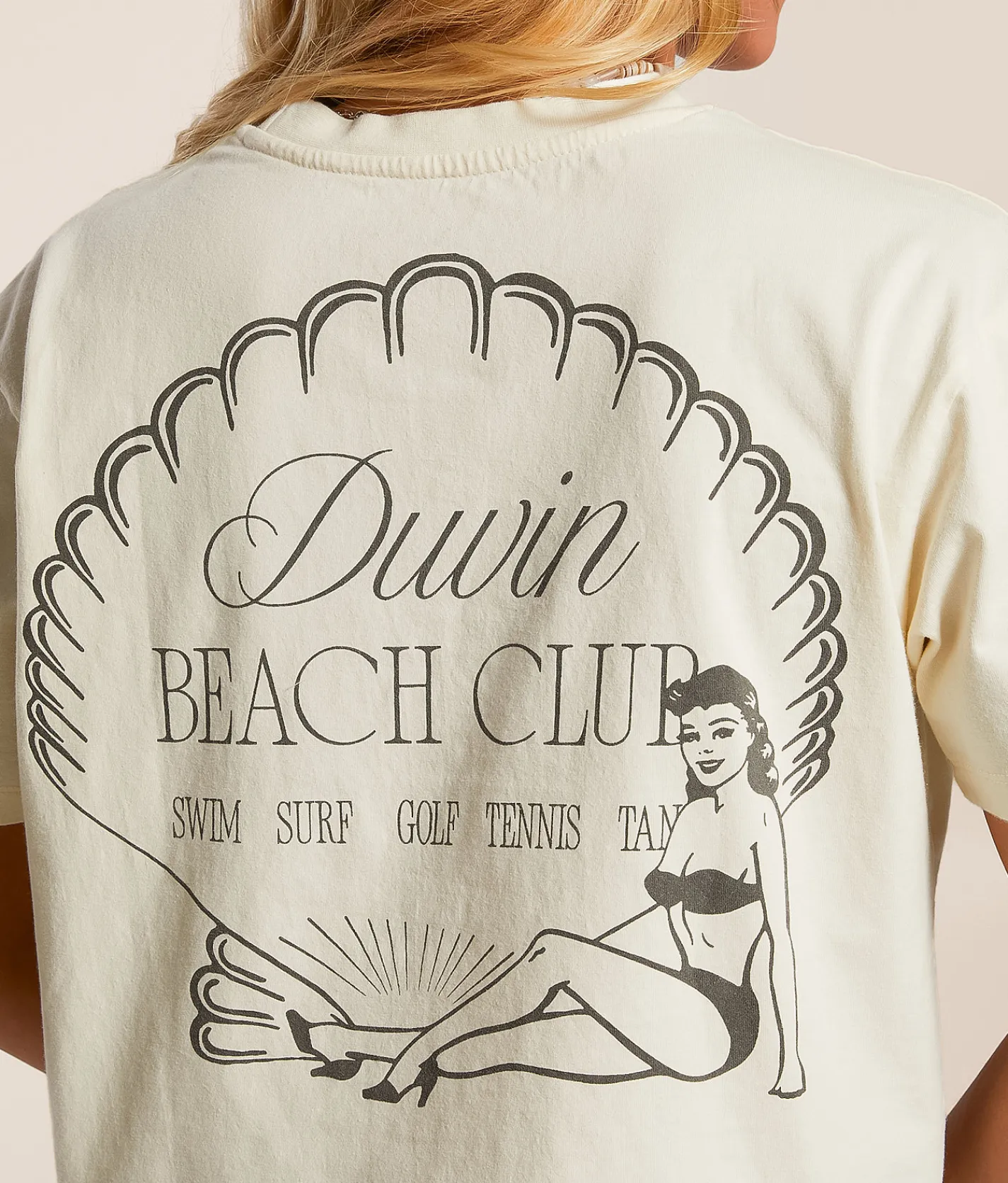 Duvin Shoreline Cropped T-Shirt Ivory Best