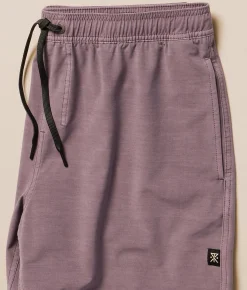 Bottoms|Swimwear | Roark Shorey Stretch Swim Trunks Washed Dusty Lilac