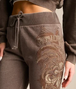 Bottoms | Affliction Shred Fest Heathered Pant Taupe