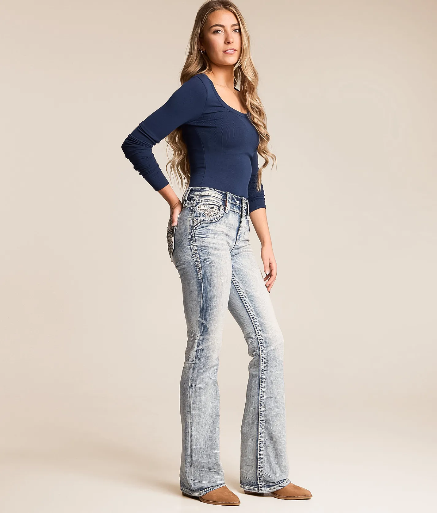 Jeans|Bottoms | Rock Revival Siana High Rise Boot Stretch Jean Siana UB200