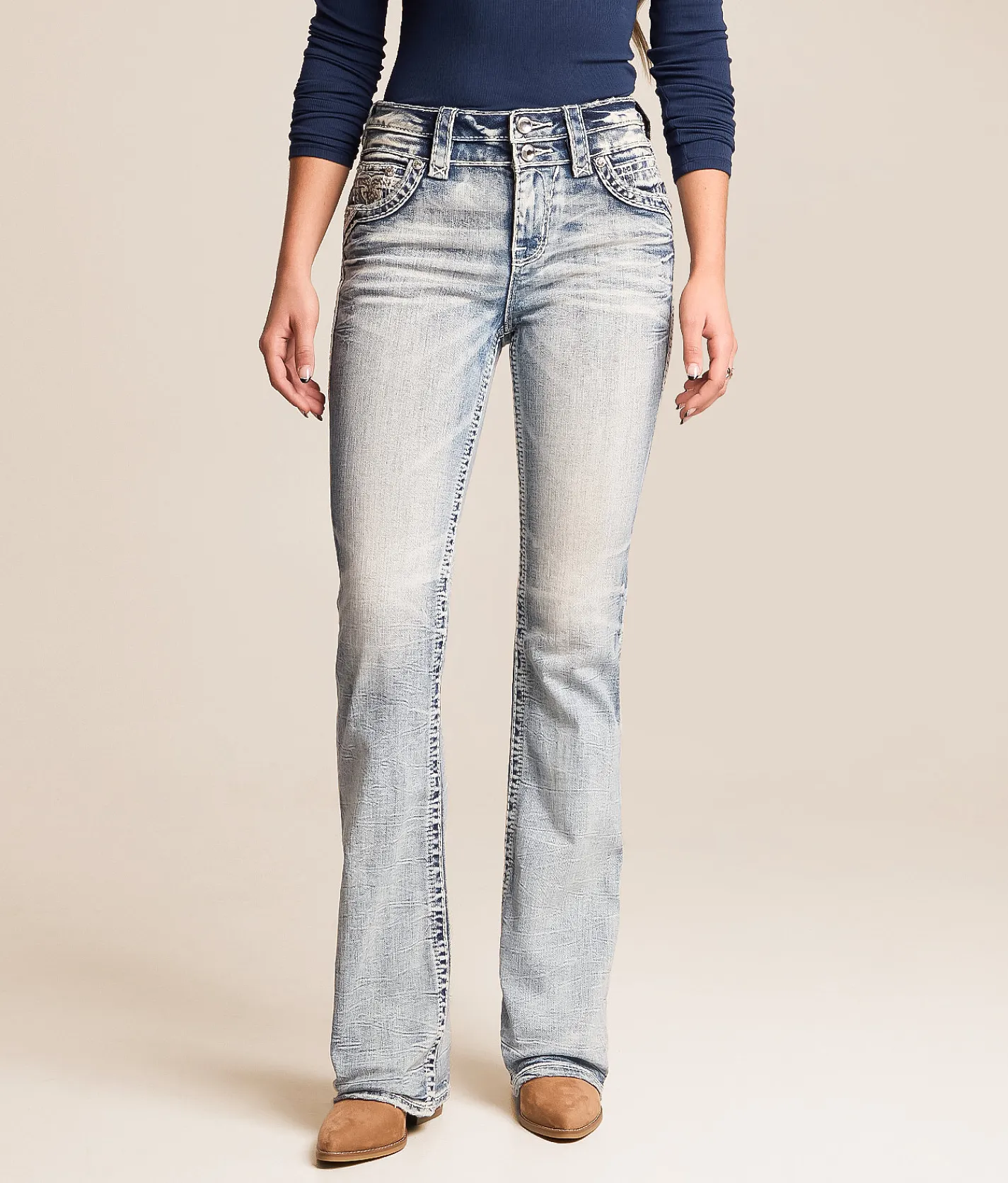 Jeans|Bottoms | Rock Revival Siana High Rise Boot Stretch Jean Siana UB200