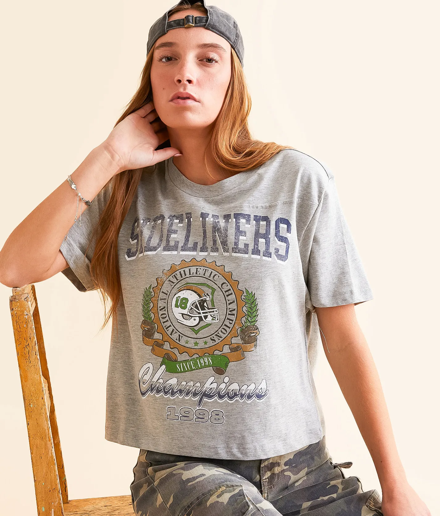 DH Apparel Sideliners Champions 1998 T-Shirt Heathered Grey Outlet