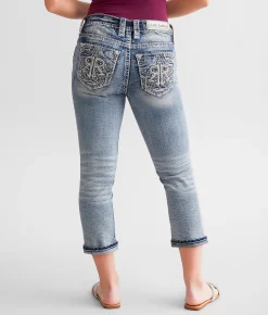 Rock Revival Sidonie Easy Mid-Rise Cuffed Stretch Capri Jean Sidonie EC202 Outlet