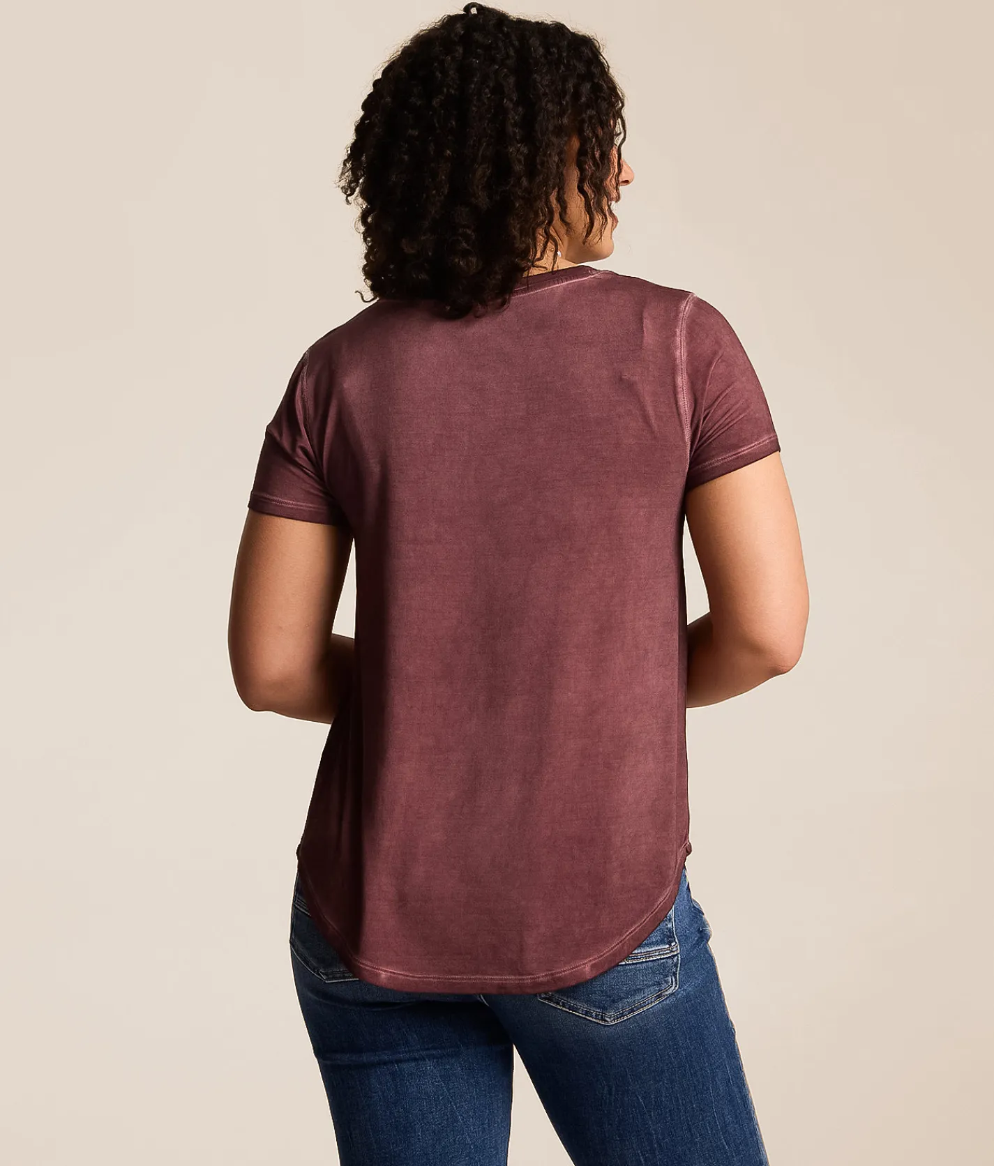 White Crow Sienna Sleek Henley Rose Brown Sale