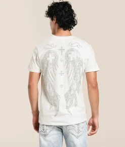 Tops|Graphic T-Shirts | Affliction Silent Elegy T-Shirt Antique White