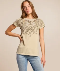 Affliction Silent Steel T-Shirt Sand Lava Wash Best