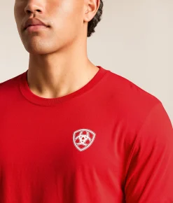 Tops|Graphic T-Shirts | Ariat Silo Charge T-Shirt Redline