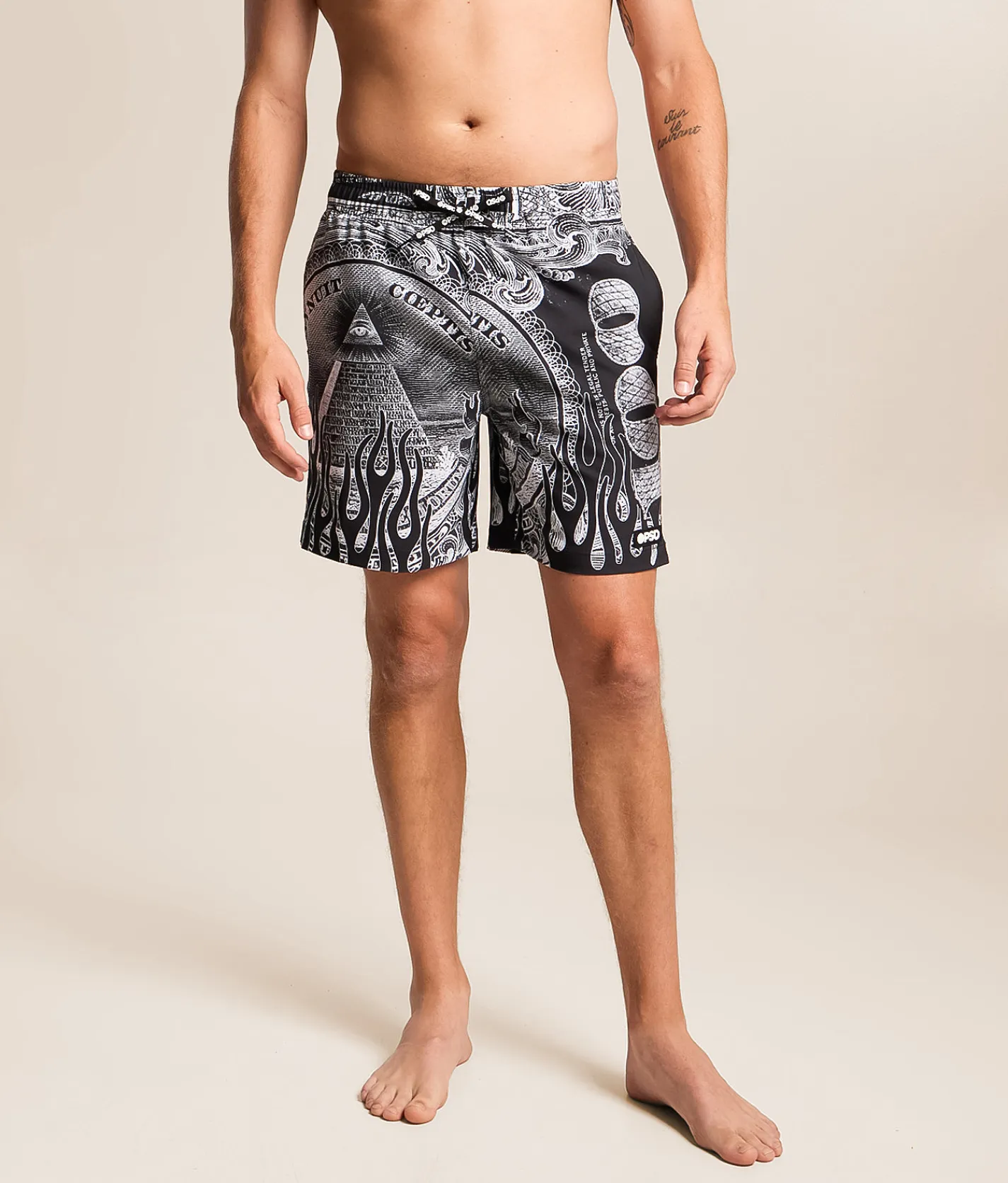 PSD Silver Bands Stretch Swim Trunks Multi Clearance