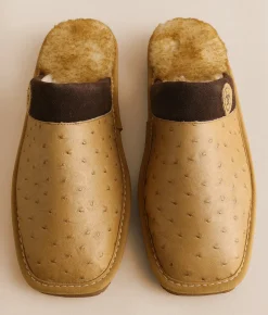 Shoes | Ariat Silversmith Exotic Leather Slipper Ostrich Tan