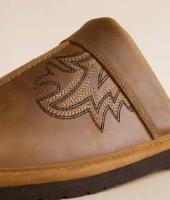 Shoes | Ariat Silversmith Exotic Leather Slipper Distressed Brown