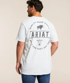 Ariat Simple Canvas Bison T-Shirt Ash Sale
